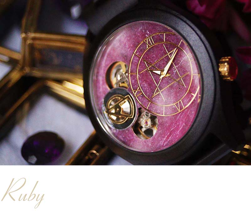 新作商品紹介 天然石×天然木 唯一無二の美しい模様の腕時計「NOZ」