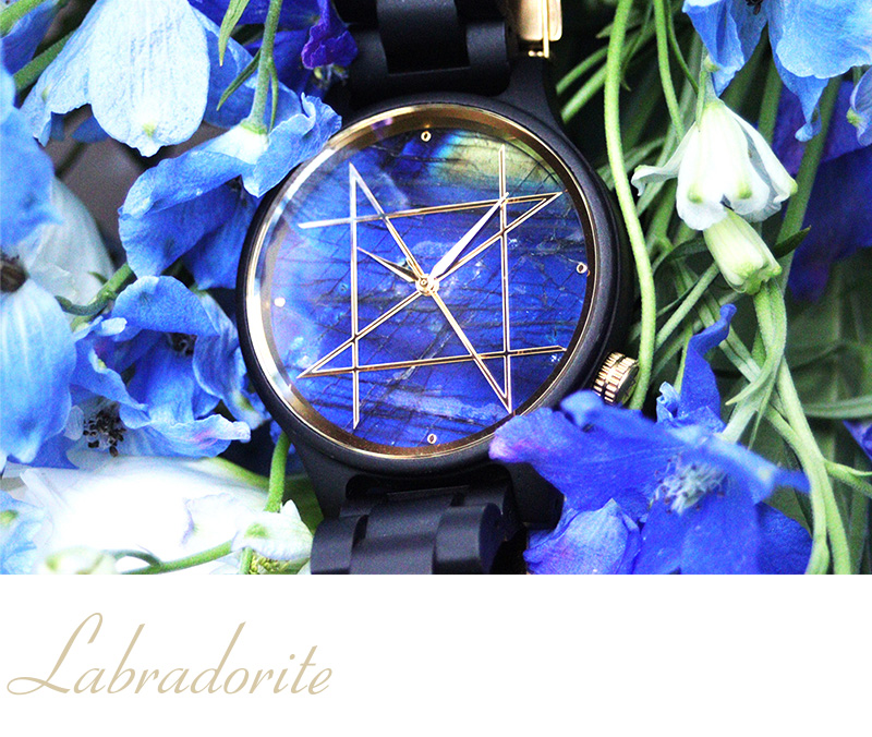 第七回受注新作商品紹介 天然石×天然木 唯一無二の美しい模様の腕時計 