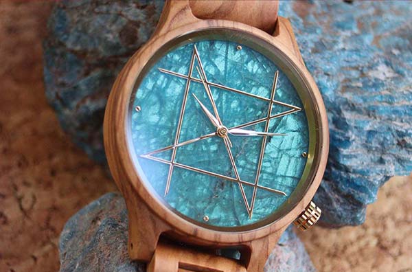 【NOZ】クオーツモデル／ピンクオパールメープル天然木バンド 腕時計(アナログ) セール値下げ
