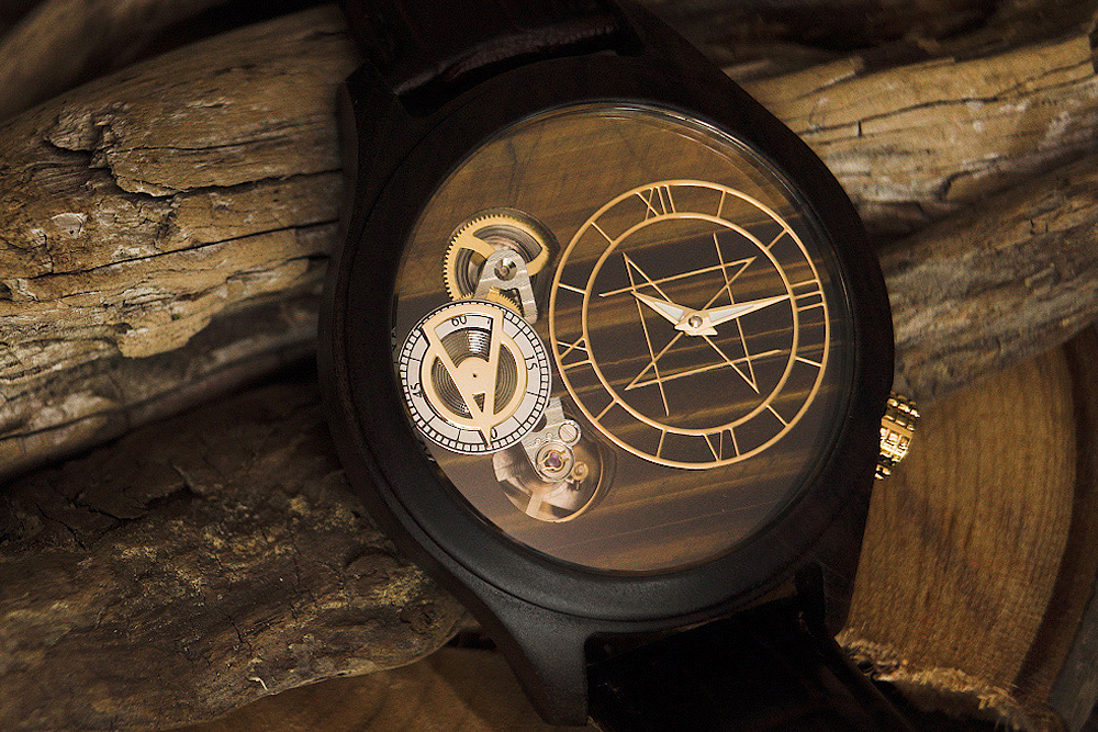 PICK UP 天然石×天然木 唯一無二の美しい模様の腕時計「NOZ」