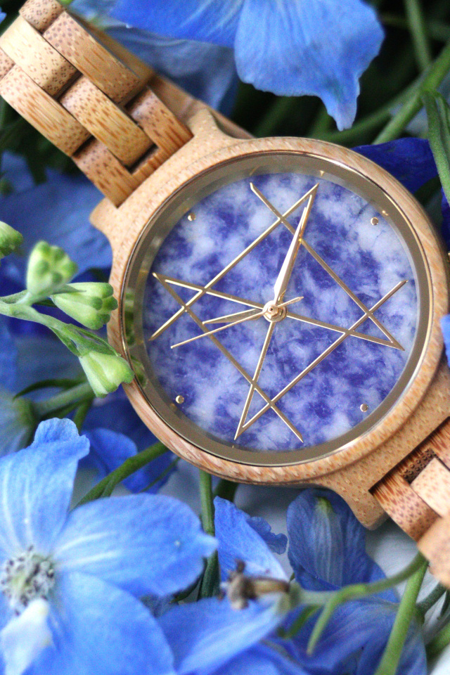 CONTENTS 天然石×天然木 唯一無二の美しい模様の腕時計「NOZ」