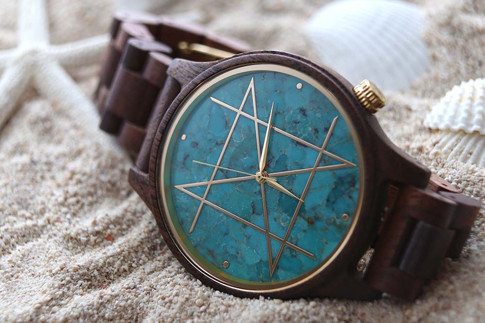 NEW ITEM 2021.10 天然石×天然木 唯一無二の美しい模様の腕時計「NOZ」